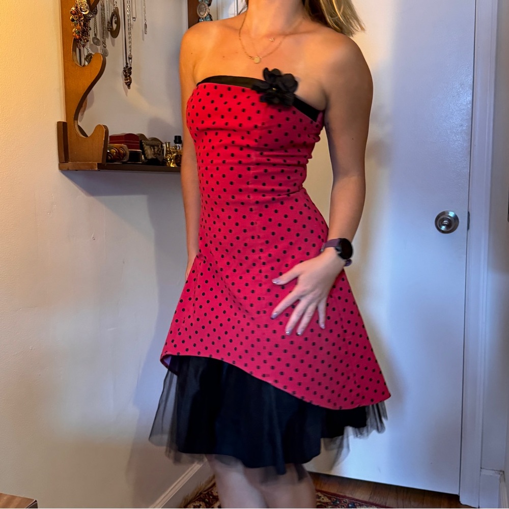 Y2K Polka Dot Dress